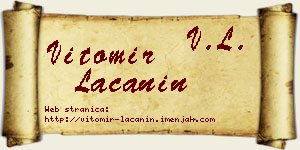 Vitomir Lačanin vizit kartica